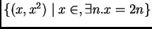 $ \pr(x,x^2)$